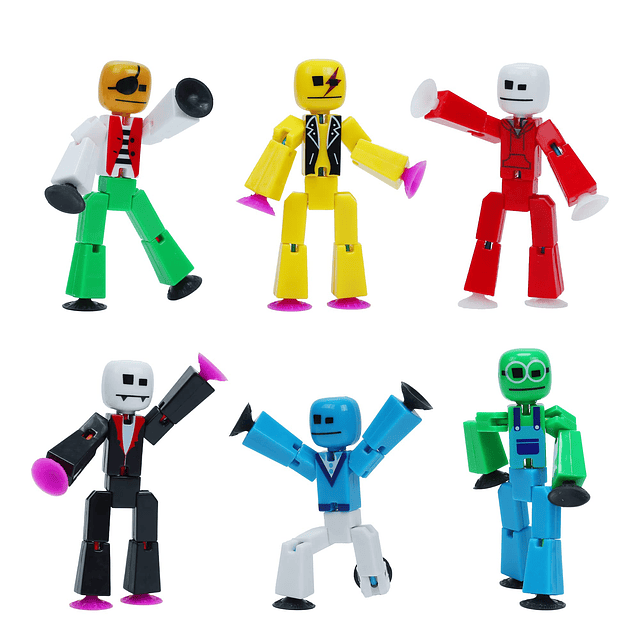 Stikbot Avatar Series 1, juego de 6 figuras de acción colecc