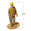 Mini figuras de bombero de 2,5 pulgadas para niños, juego de