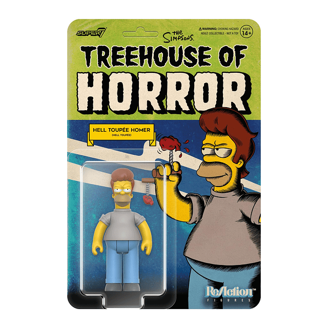 The Simpsons Treehouse of Horror Hell Toupee Homer Figura de