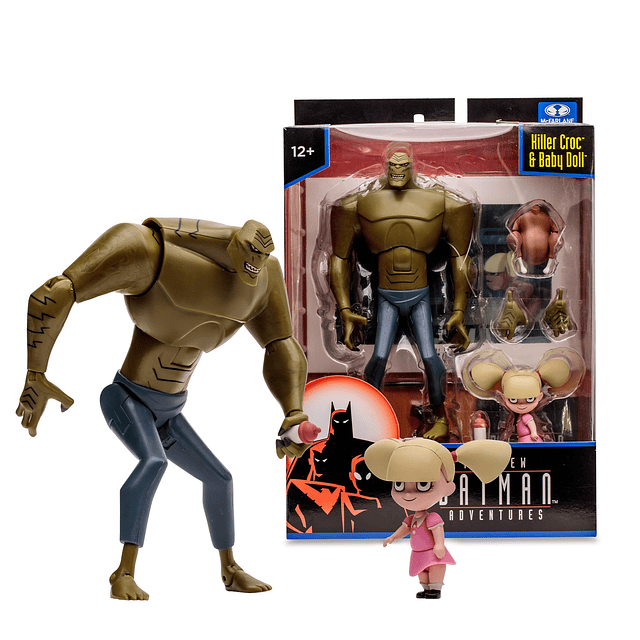 The New Batman Adventures Killer Croc & Baby Doll, figura a