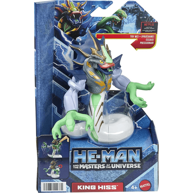 Figura de acción de y HeMan Deluxe King Hiss Personaje posib