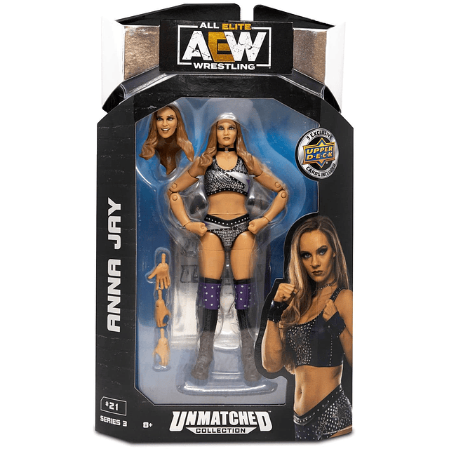 Figura de acción Aew Anna Jay Unmatched Collection Serie 3