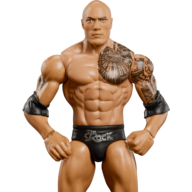 WWE Figura de acción básica, The Rock coleccionable de 6 pul