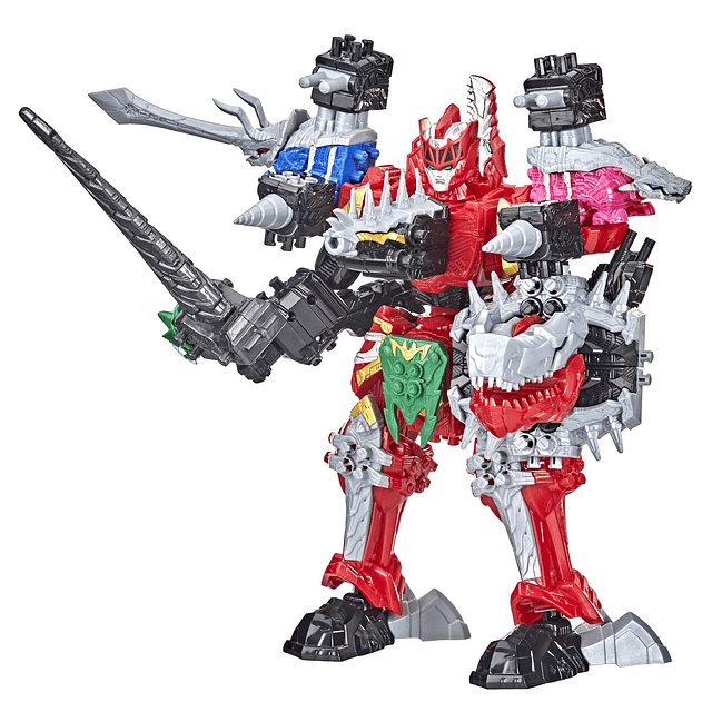 Dino Fury Megazord Mega Pack Paquete de 5 figuras de acción