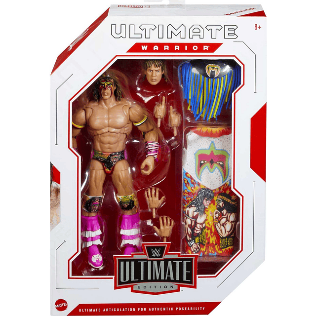 WWE Warrior Ultimate Edition Figura de acción con accesorios