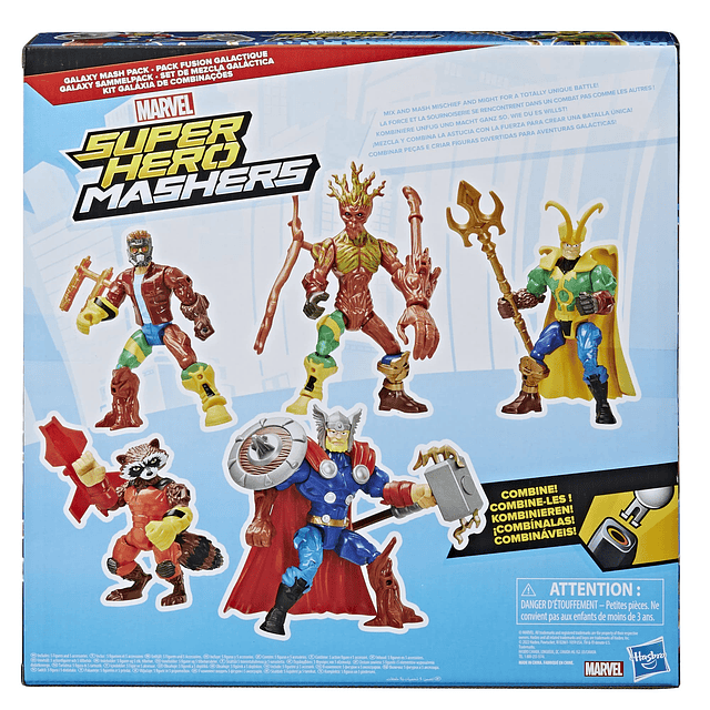 Paquete Marvel Super Hero Mashers Thor y Guardianes de la Ga