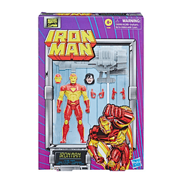 Marvel Legends Series Retro Iron Man Figura de acción de 6 p