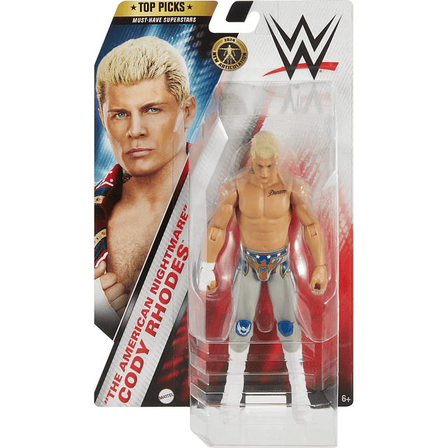 WWE Top Picks Figura de acción, Cody Rhodes coleccionable de