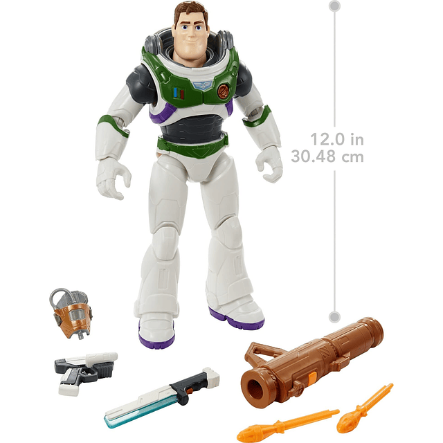 Disney y Pixar Lightyear Figura de acción de 12 pulgadas con