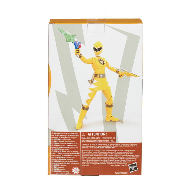 Lightning Collection Dino Thunder Yellow Ranger Figura de ac