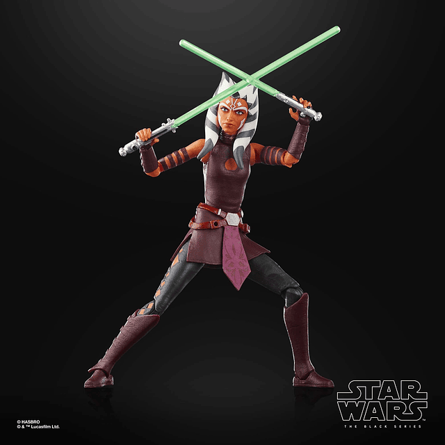 The Black Series Ahsoka Tano Padawan, figuras de acción de 6