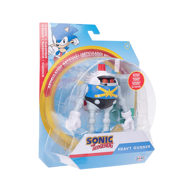 Figura de acción de Sonic the Hedgehog Heavy Eggrobo de 4 pu