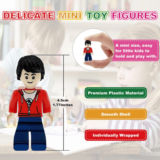 Mini Figuras, 30 PCS Minifiguras, Figuras de Personas Pequeñ