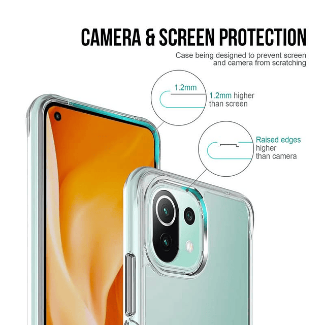 Funda Transparente para ZTE Blade A5 2020 + Funda Protectora