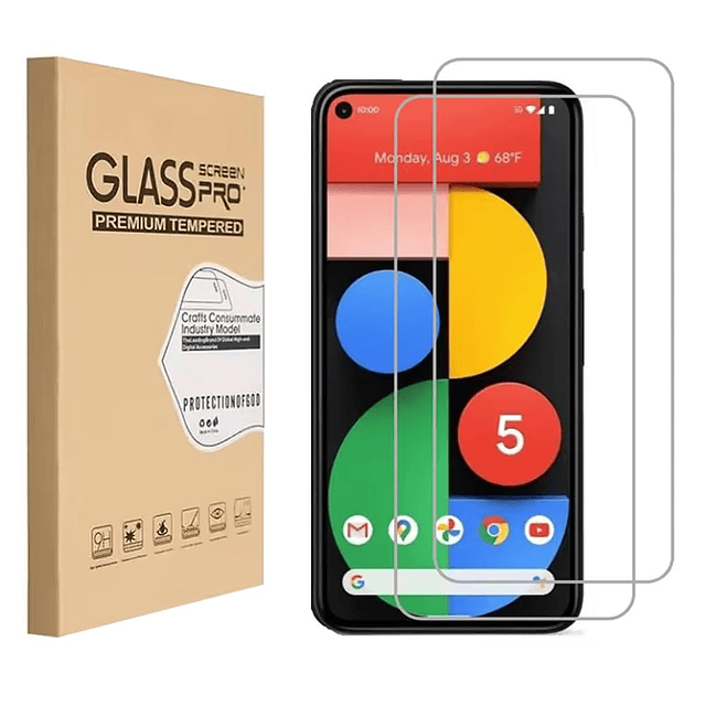 Protector de pantalla de vidrio templado para Google Pixel 5