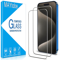 2 unidades diseñado para iPhone 15 Pro Max protector de pant