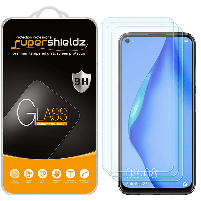 paquete de 3 diseñado para Huawei P40 Lite Protector de pant