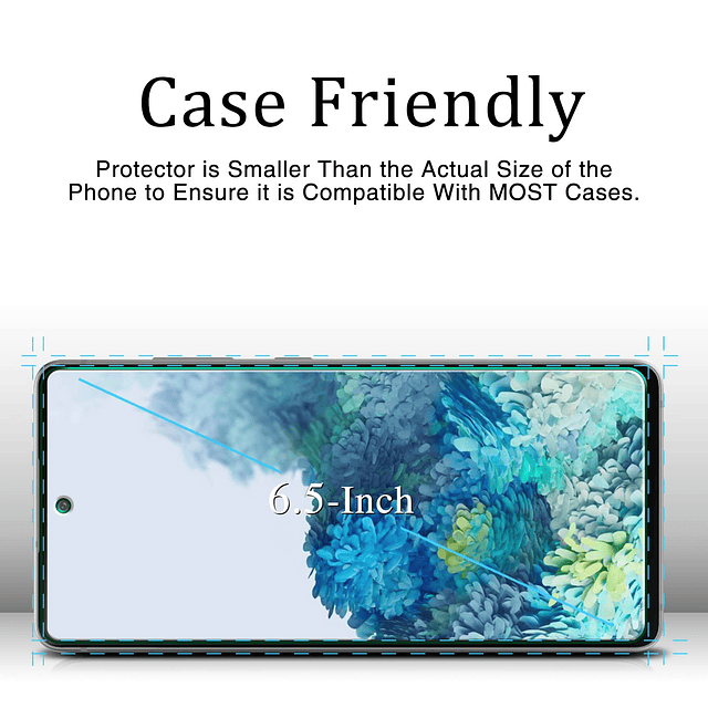 Protector de Pantalla Paquete de 2, Vidrio Templado para Sam
