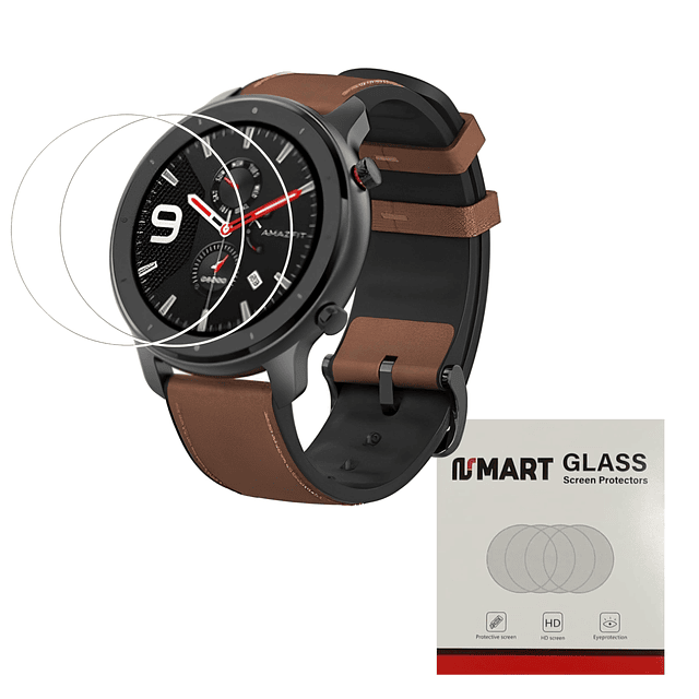 Zshion Protector de Pantalla para Amazfit GTR 47mm, Dureza 9