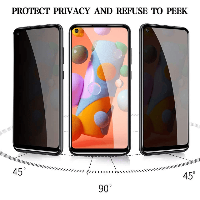 Paquete de 2 para Samsung Galaxy A11 Protector de pantalla d