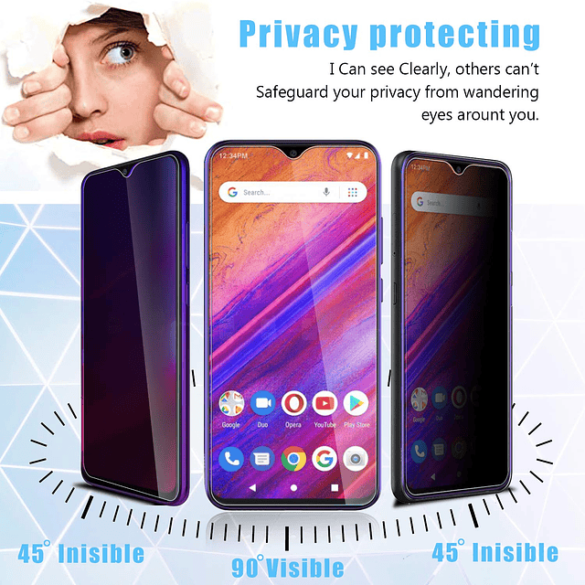 Anbzsign 2 unidades BLU G90 Pro Protector de pantalla de pri