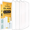 3-PACK Diseñado para LG K10 Vidrio Templado Protector de Pan