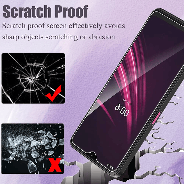 2+2 unidades para T-Mobile REVVL V+ 5G Protector de pantalla
