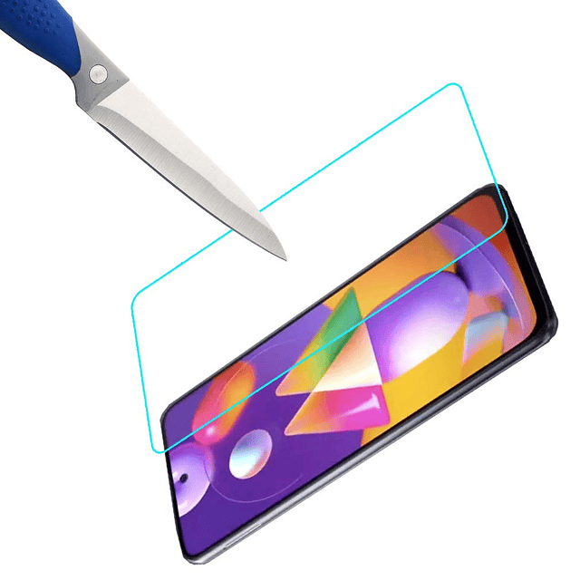 Paquete de 3 Diseñado para Samsung Galaxy M31S Vidrio templa