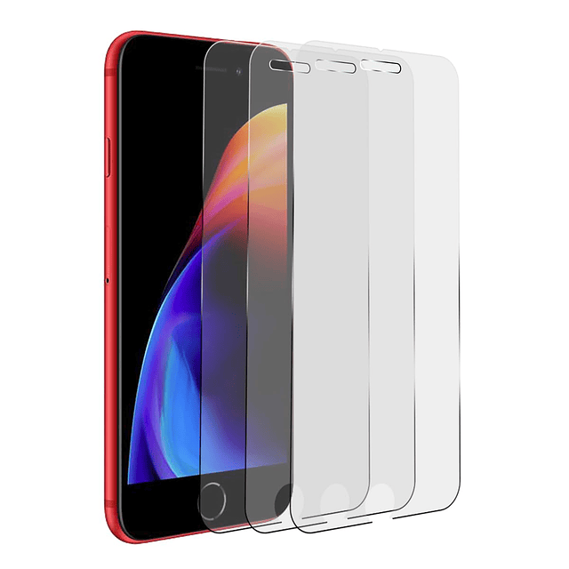 Protector de Pantalla de Vidrio para iPhone 8 Plus, 3 Paquet