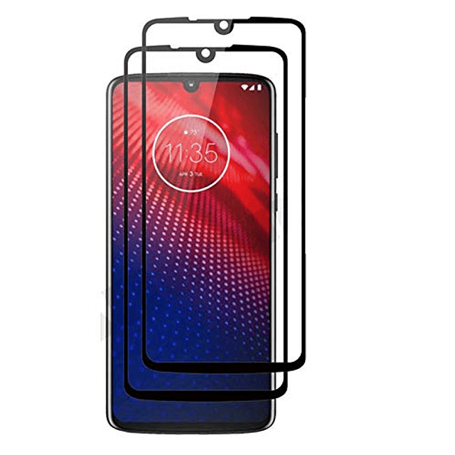 para Motorola Moto Z4 Protector de Pantalla de Cobertura Com