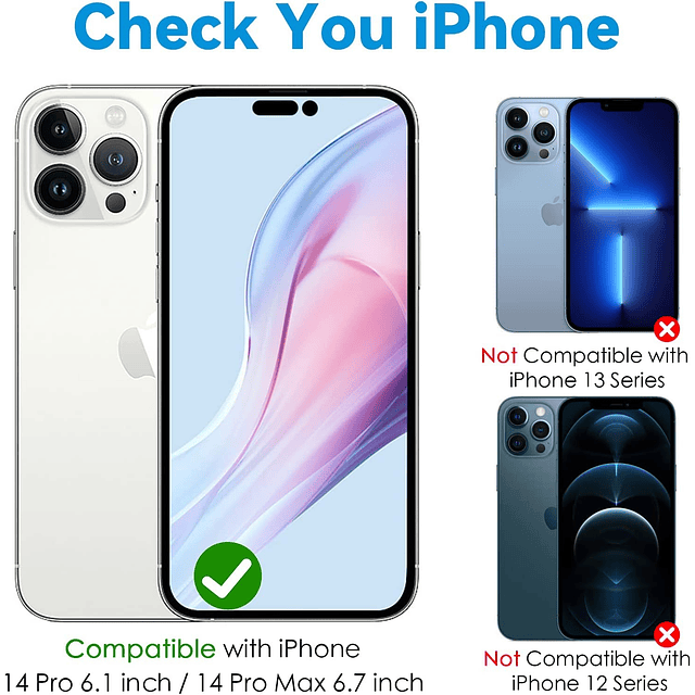 Protector de lente de cámara para iPhone 14 Pro 6,1 pulgadas