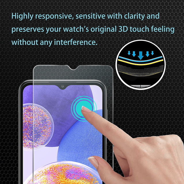 3+2 Paquete de 3 protectores de pantalla para Samsung Galaxy