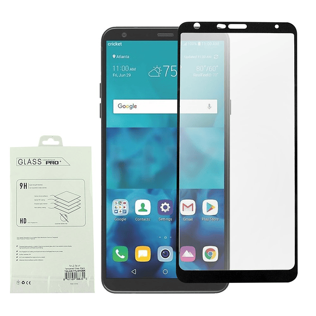 - Protector de pantalla de vidrio templado para LG Stylo 4,