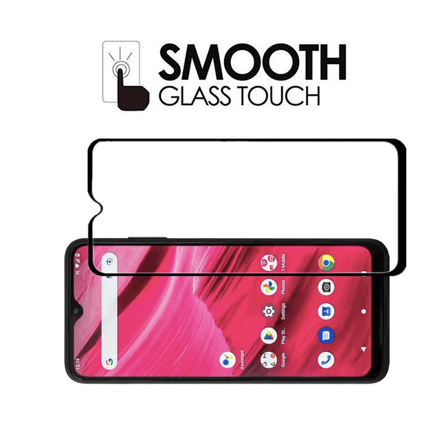 para T-Mobile REVVL 6 Pro 5G Protector de pantalla de cobert