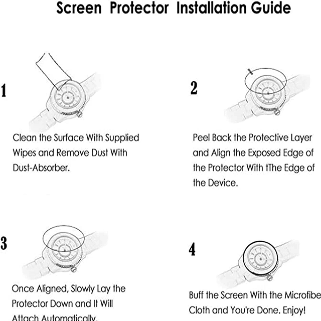 Compatible con Protector de Pantalla Ticwatch Pro 5, Paquete