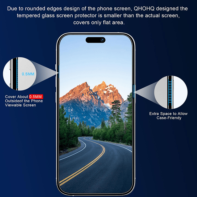 Paquete de 3 protectores de pantalla de privacidad para iPho