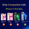 Paquete de 3 protectores de pantalla para iPhone 13 Pro Max