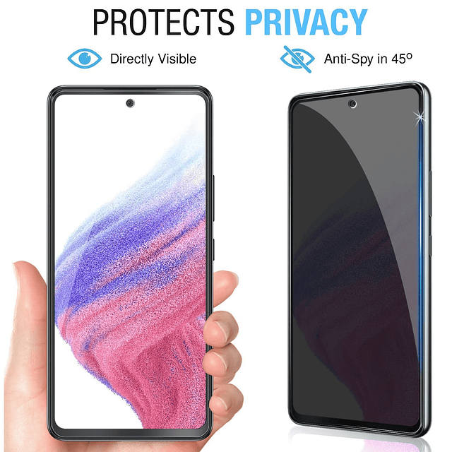 2+2 para Galaxy A73 5G cobertura completa Protector de panta