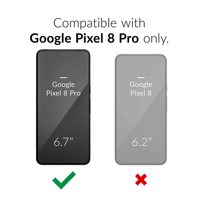 Protector de pantalla Glass para Google Pixel 8 Pro paquete