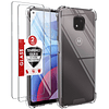 Funda transparente para Motorola Moto G Power 2021 con 2 pro