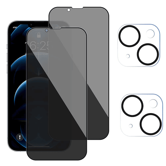 Paquete de 2 Protectores de Pantalla de Privacidad para iPho