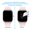 KELOLIN Protector de Pantalla para Amazfit GTS 2 Mini, Fácil