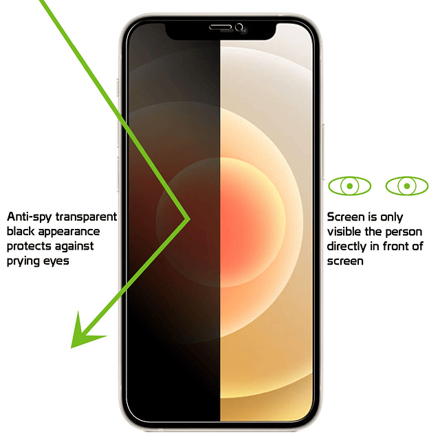 Protector de pantalla de privacidad antiespía compatible con