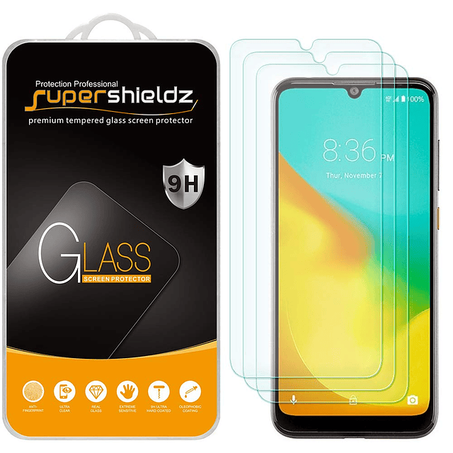 paquete de 3 diseñado para ZTE Blade A7 Prime Protector de p