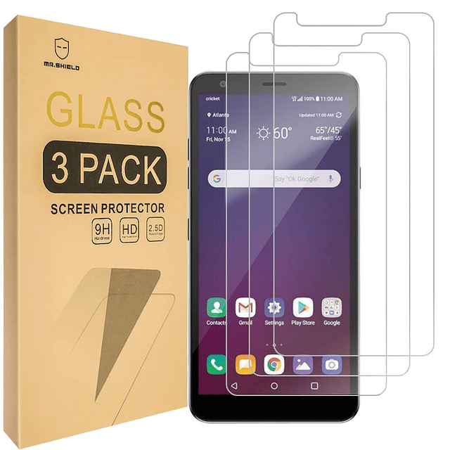 paquete de 3 diseñado para LG Journey LTE vidrio templado pr