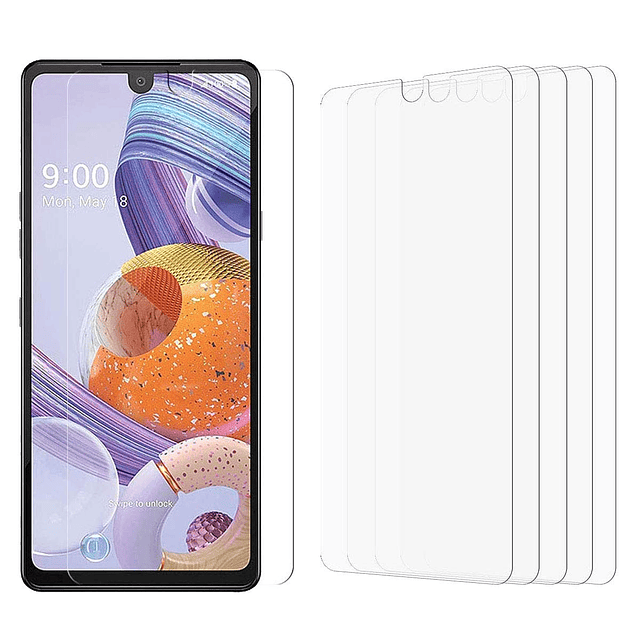 Paquete de 5 compatible con LG Stylo 6 película protectora d