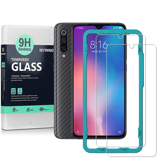 Protector de pantalla para Xiaomi Mi 9/9 Pro, con 2 piezas d