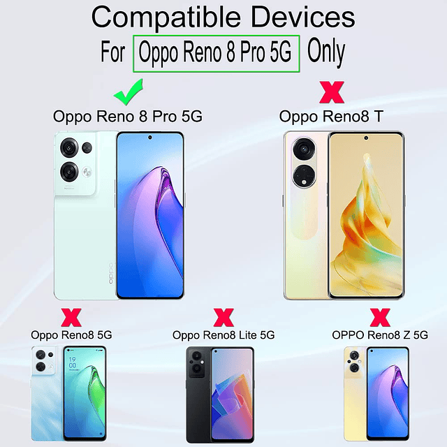 Protector de pantalla para Oppo Reno 8 Pro 5G 6,7 pulgadas,