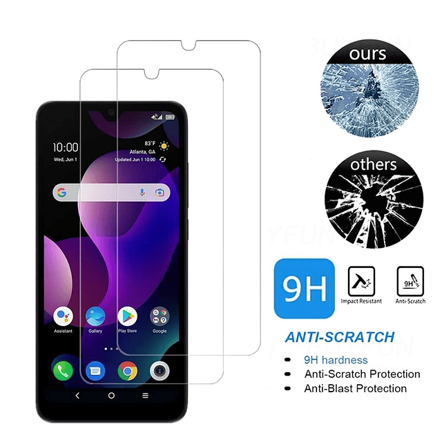 2 protectores de pantalla para TCL 30 Z, antiarañazos, sin b