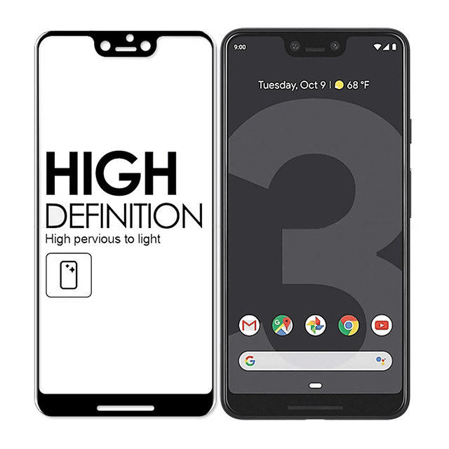 para Google Pixel 3 XL Protector de Pantalla de Cobertura To